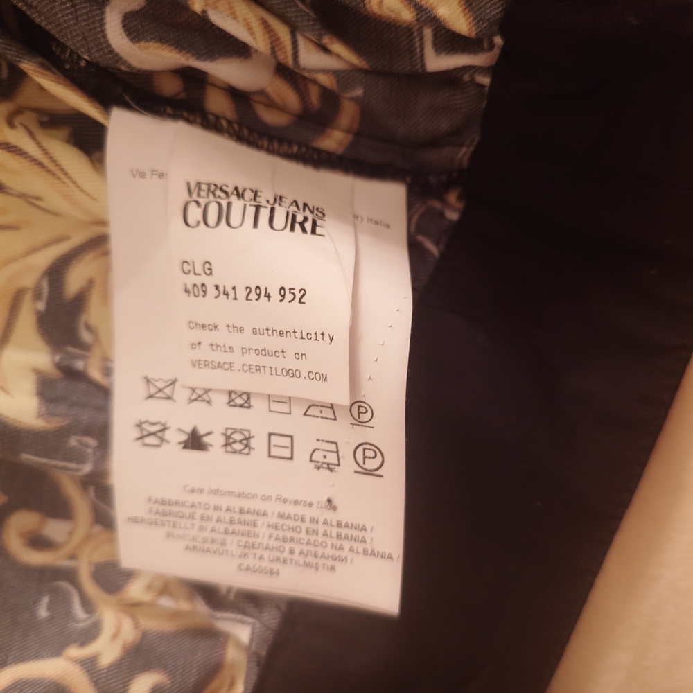 NWOT Logo Baroque VERSACE Cropped Shirt Jacket Bolero XS, S / 40 Barocco Print - Picture 10 of 13